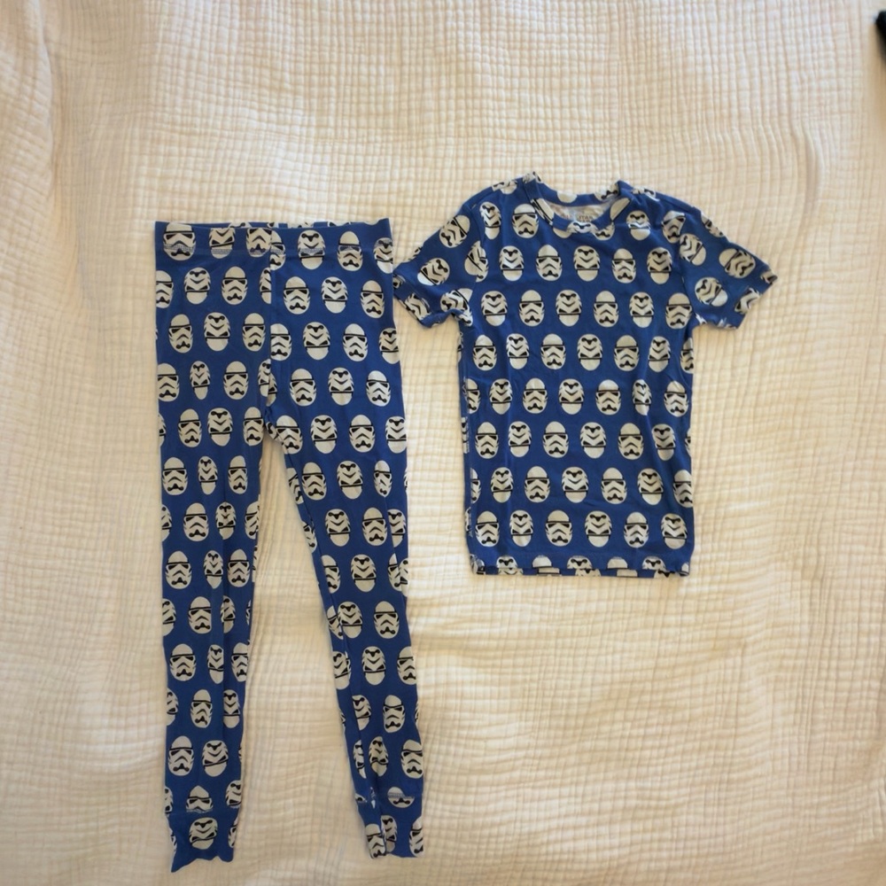 GAP Blue Star Wars Pajama Set - Stormtroopers